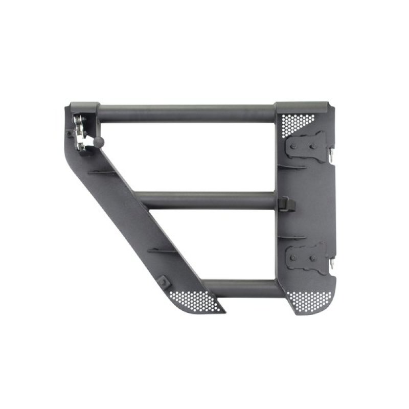 Jeep Gladiator JT Door Replacements - Rear - Go Rhino - Trailline Tube Doors - Black textured powder coat - `20-`21